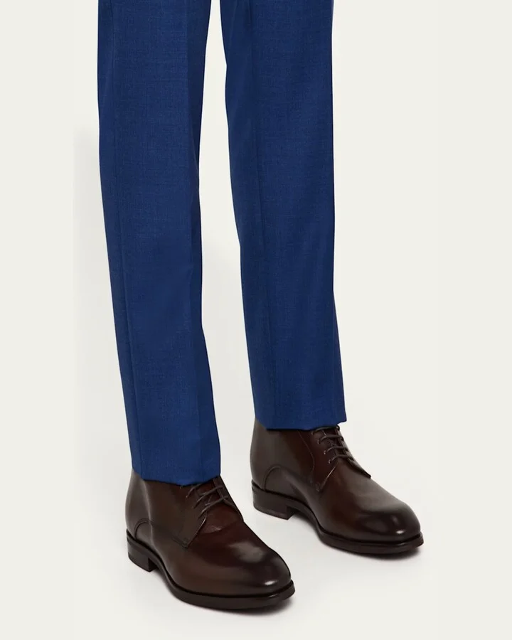 Men's Calf Leather Derby Shoes - Image 3
