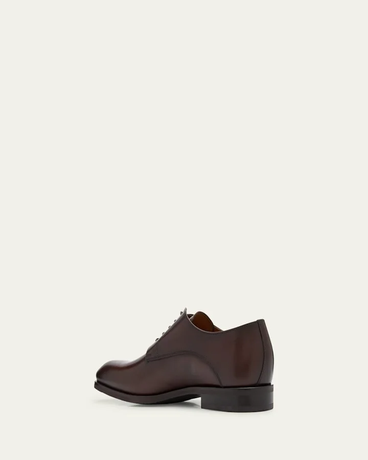 Men's Calf Leather Derby Shoes - Image 4