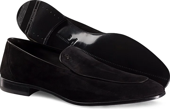Men's Calfskin Leather Loafers - Black - Size 6 - Image 3