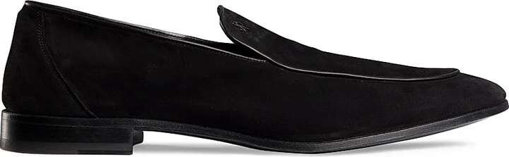 Men's Calfskin Leather Loafers - Black - Size 6