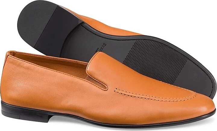 Men's Calfskin Leather Loafers - Dark Blue - Size 6 - Image 5