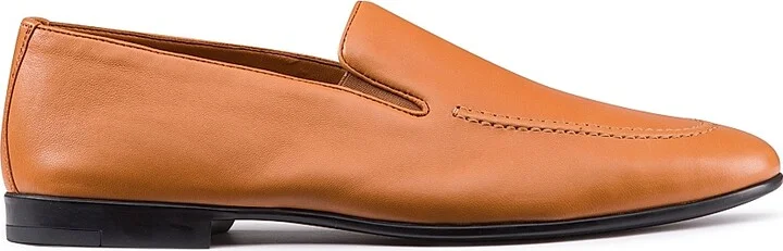 Men's Calfskin Leather Loafers - Dark Blue - Size 6 - Image 8