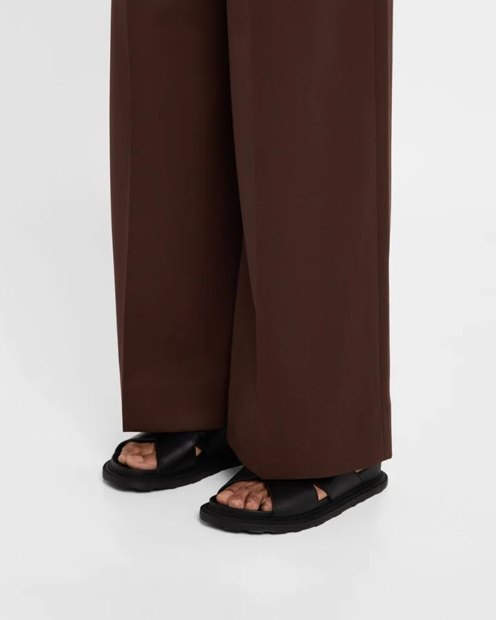 Men's Calfskin Leather Slide Sandals - Image 6