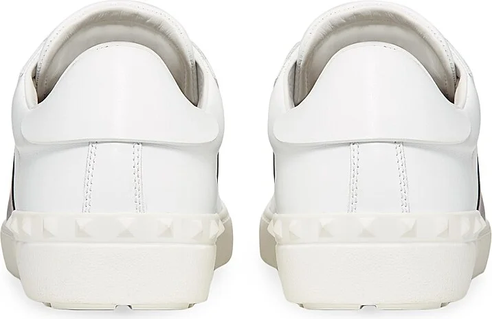 Men's Calfskin Open Sneakers - White Black - Size 9 - Image 3