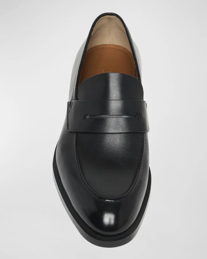 Men's Calfskin Penny Loafers - Image 4