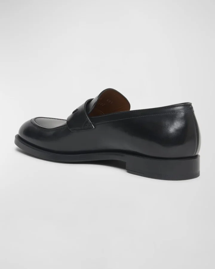 Men's Calfskin Penny Loafers - Image 8