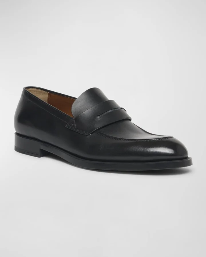 Men's Calfskin Penny Loafers - Image 10