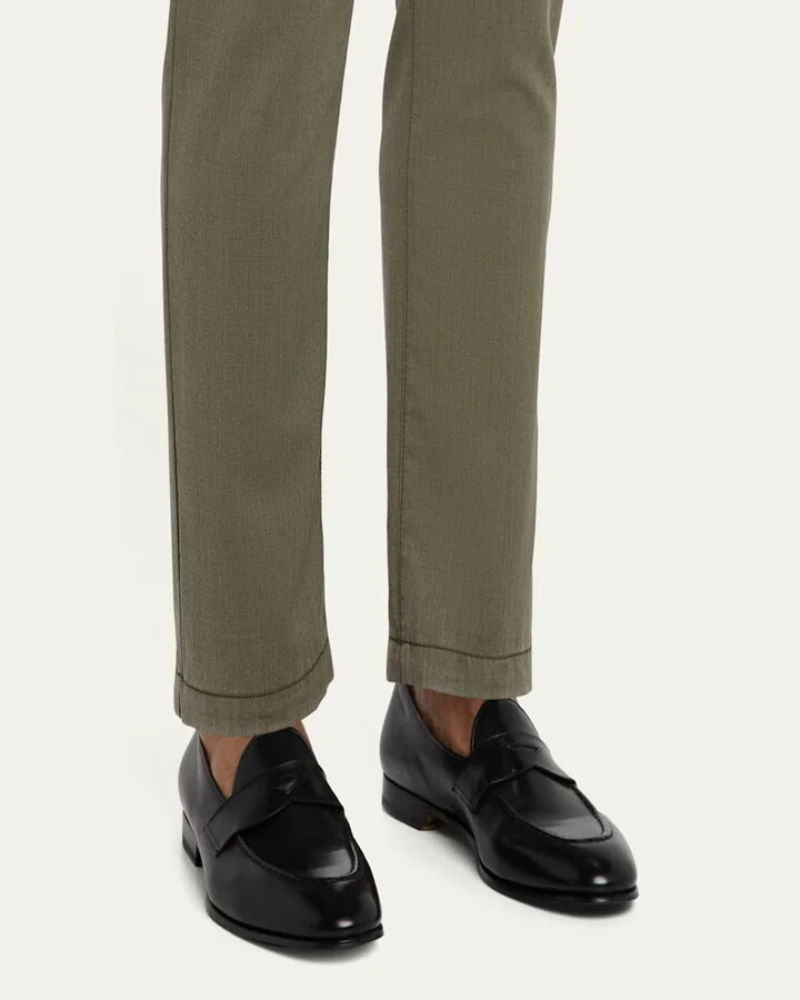 Men's Calfskin Penny Loafers - Image 2