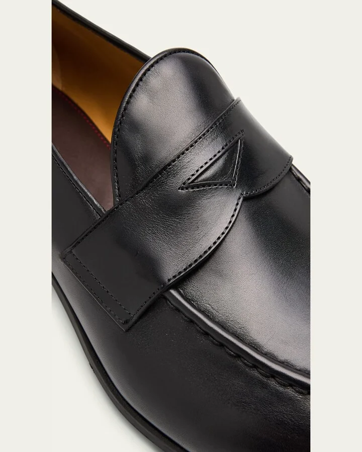 Men's Calfskin Penny Loafers - Image 4