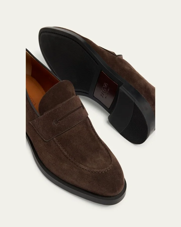 Men's Calfskin Penny Loafers - Image 4