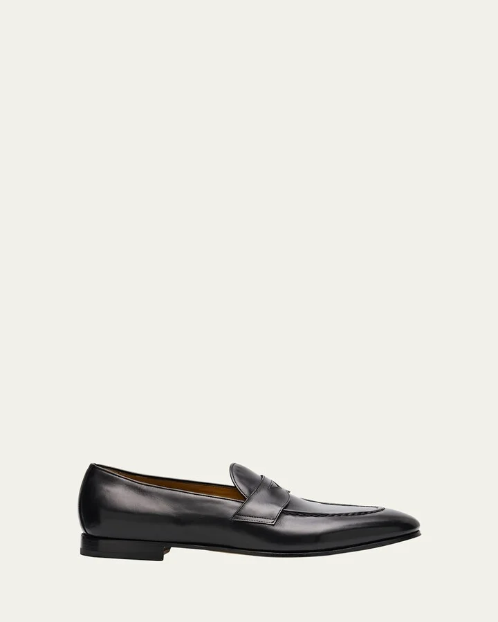 Men's Calfskin Penny Loafers
