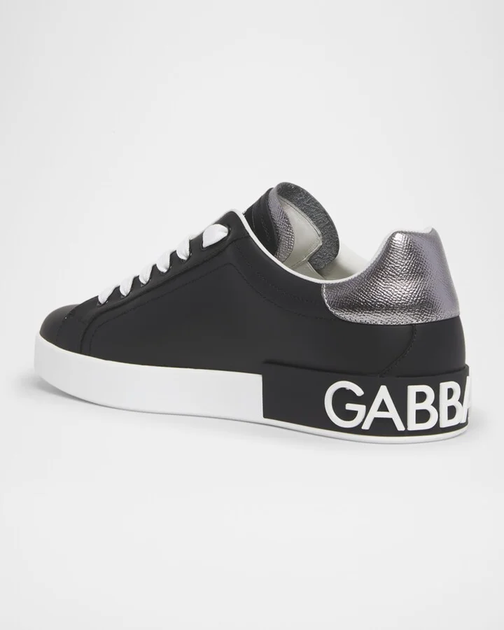 Men's Calfskin Portofino Low-Top Sneakers - Image 5