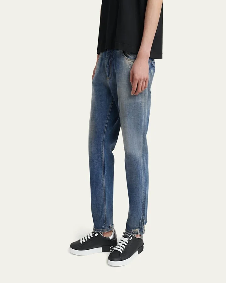 Men's Calfskin Portofino Low-Top Sneakers - Image 2