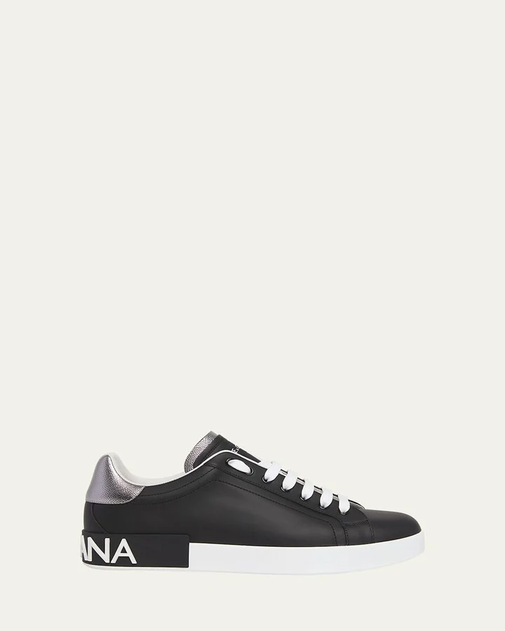 Men's Calfskin Portofino Low-Top Sneakers