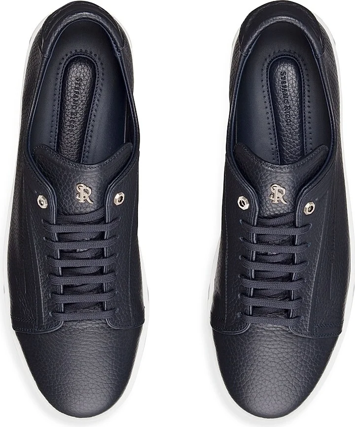 Men's Calfskin Sneakers - Blue - Size 7.5 - Image 4