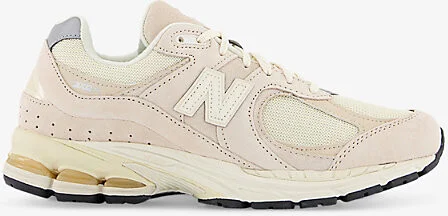 Mens Calm Taupe 2002R Panelled Suede and Mesh Trainers 3