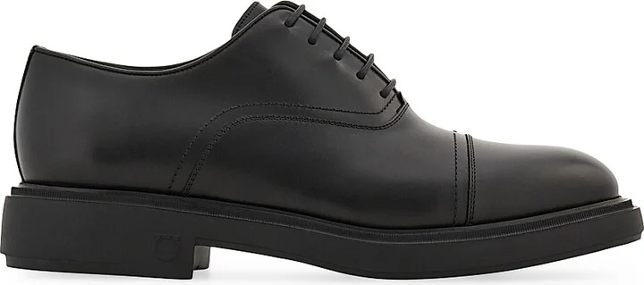 Men's Camden Leather Lace-Up Shoes - Nero - Size 10