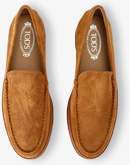 Mens Camel Pantofola Gommini Suede Driving Shoes Eur 45 / 11 Uk Men - Image 2