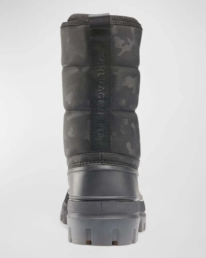 Men's Camo-Print Nylon Lace-Up Winter Boots - Image 4