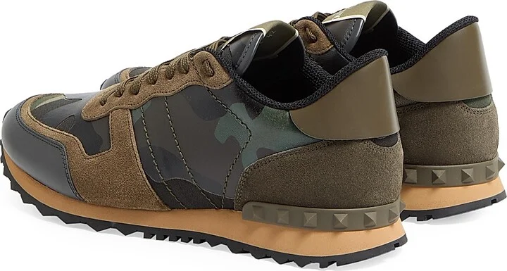 Men's Camouflage Rockrunner Sneakers - Military Green - Size 9 - Image 3