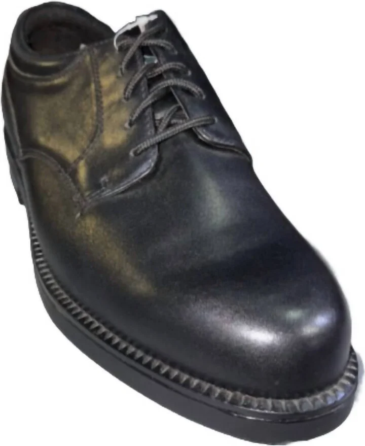 Men's Campbell Lace Up Dress Shoes In Black Smooth