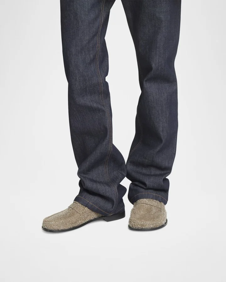 Men's Campo Brushed Suede Penny Loafers - Image 2