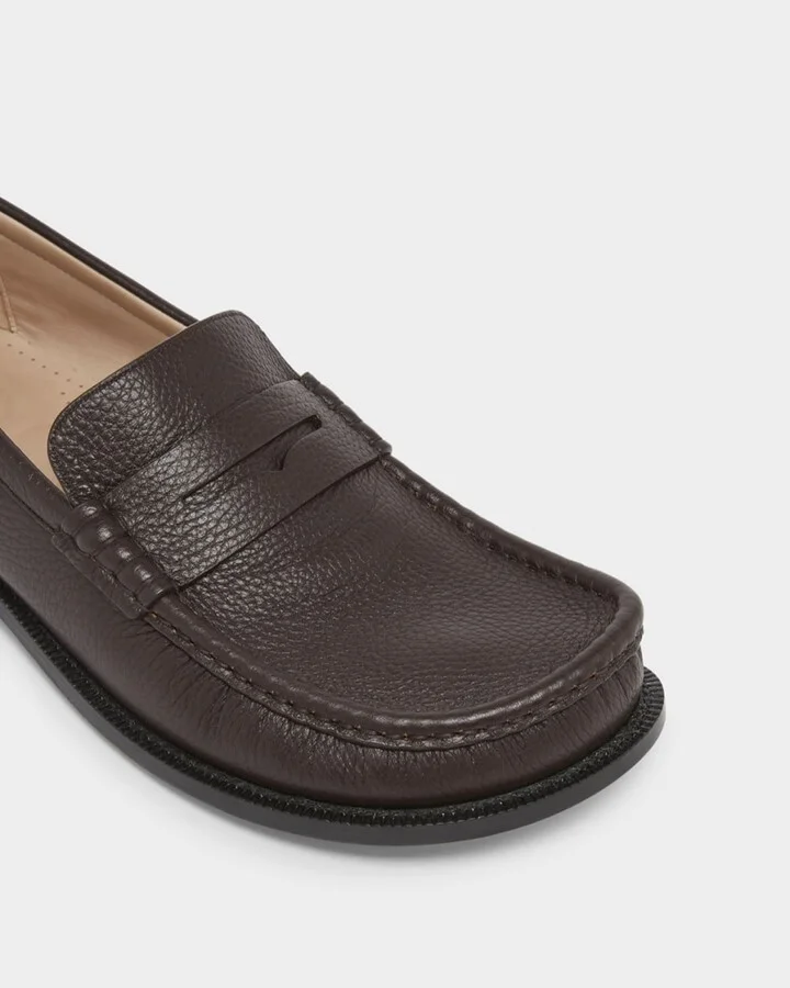 Men's Campo Deerskin Penny Loafers - Image 5