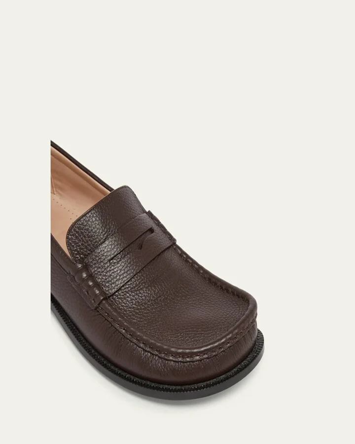 Men's Campo Deerskin Penny Loafers - Image 8