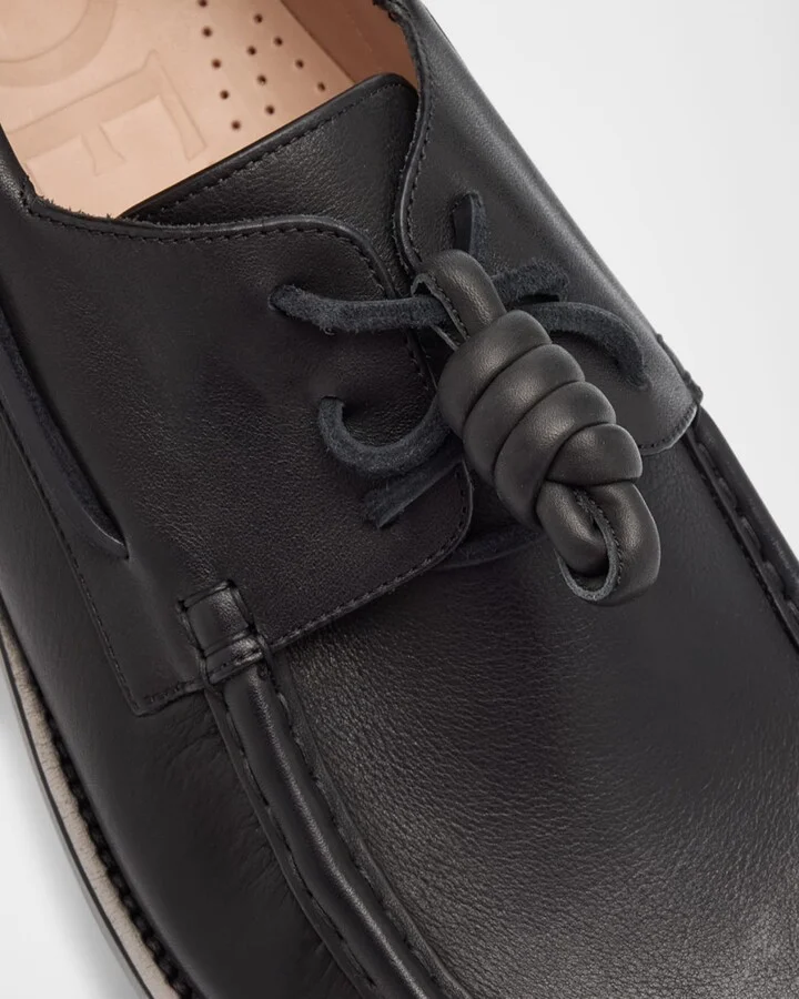 Men's Campo Leather Boat Shoes - Image 3