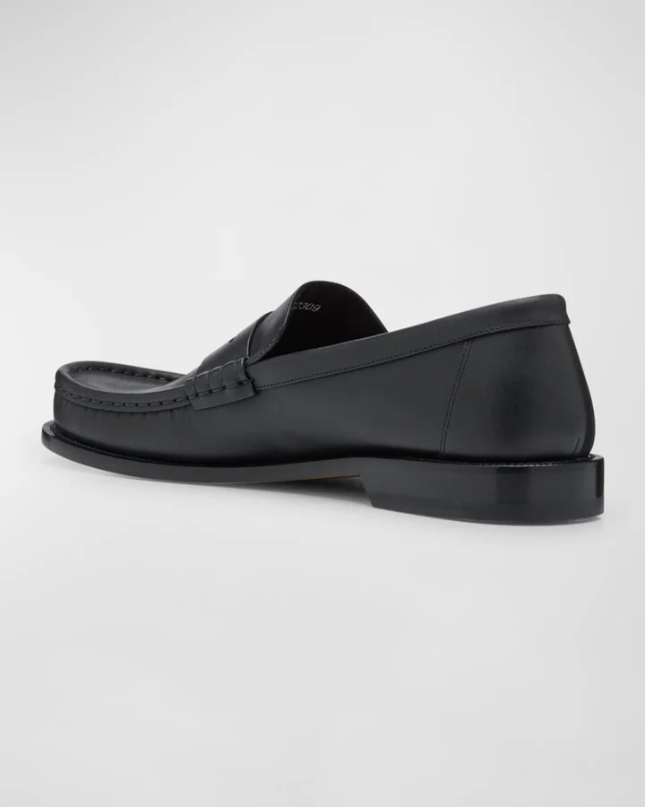 Men's Campo Leather Penny Loafers - Image 5