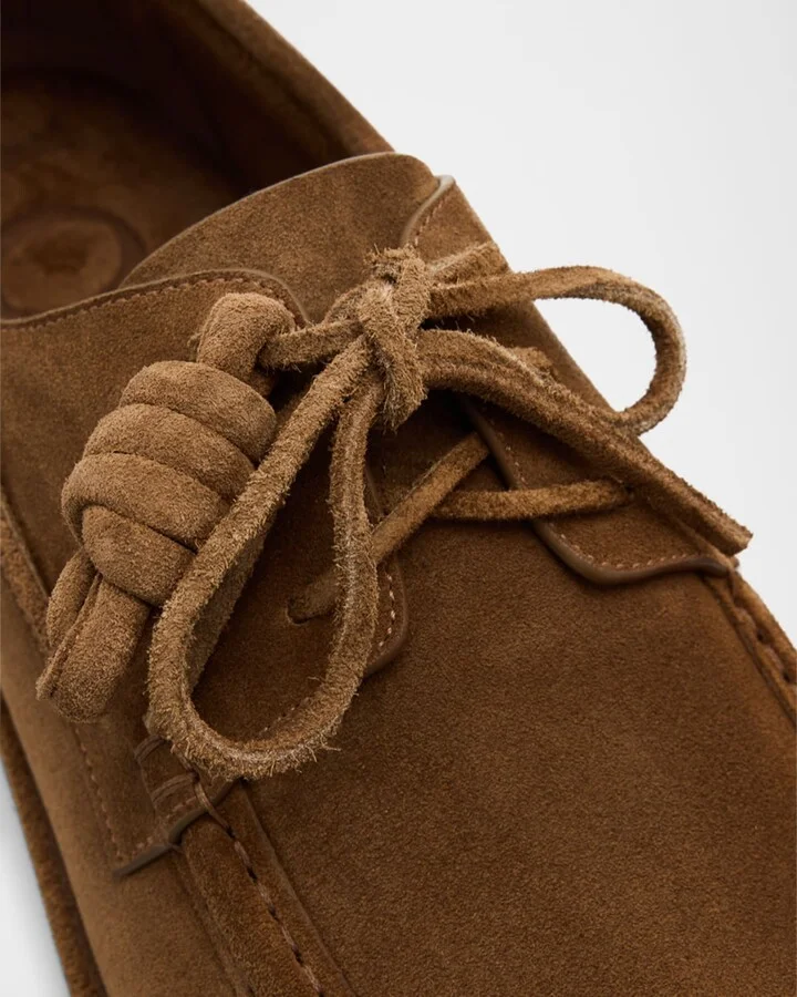 Men's Campo Suede Flamenco-Knot Boat Shoes - Image 4
