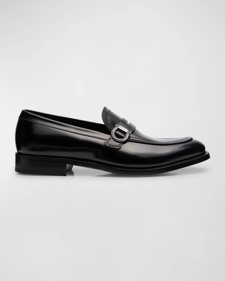 Men's Canada Gancini Leather Penny Loafers