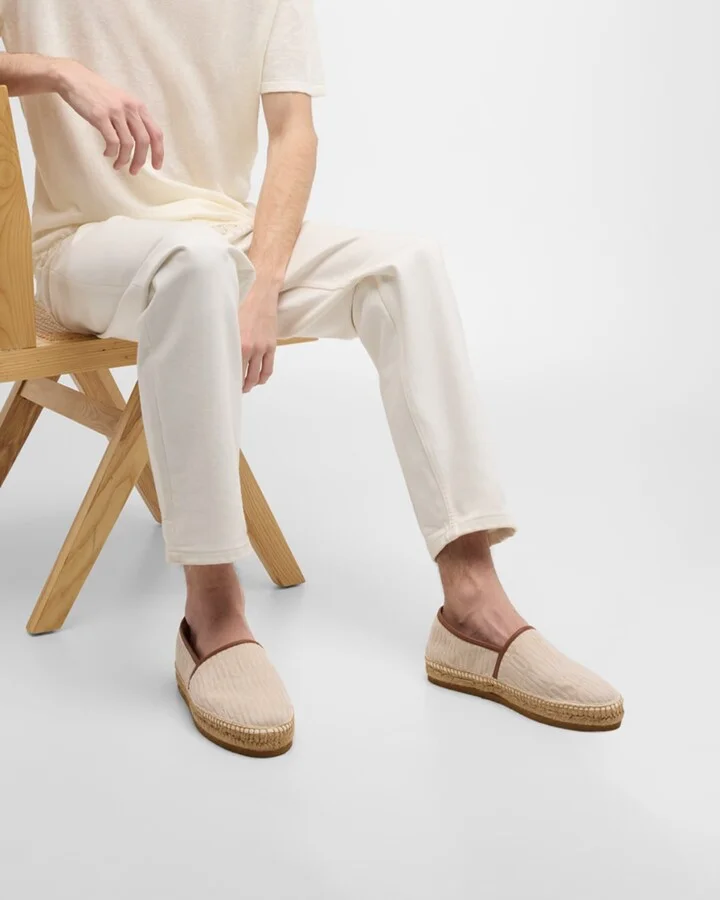 Men's Canvas Jacquard Logo Espadrilles - Image 2