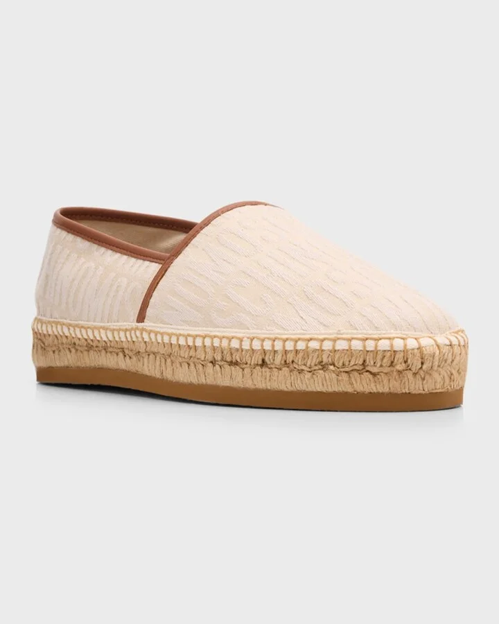 Men's Canvas Jacquard Logo Espadrilles - Image 3