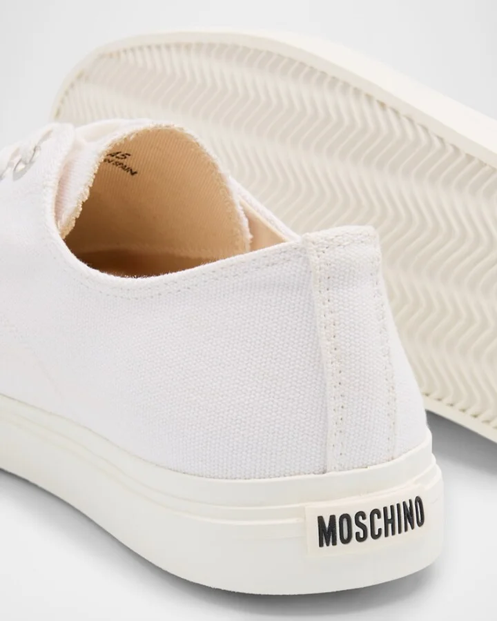 Men's Canvas Low-Top Sneakers - Image 4