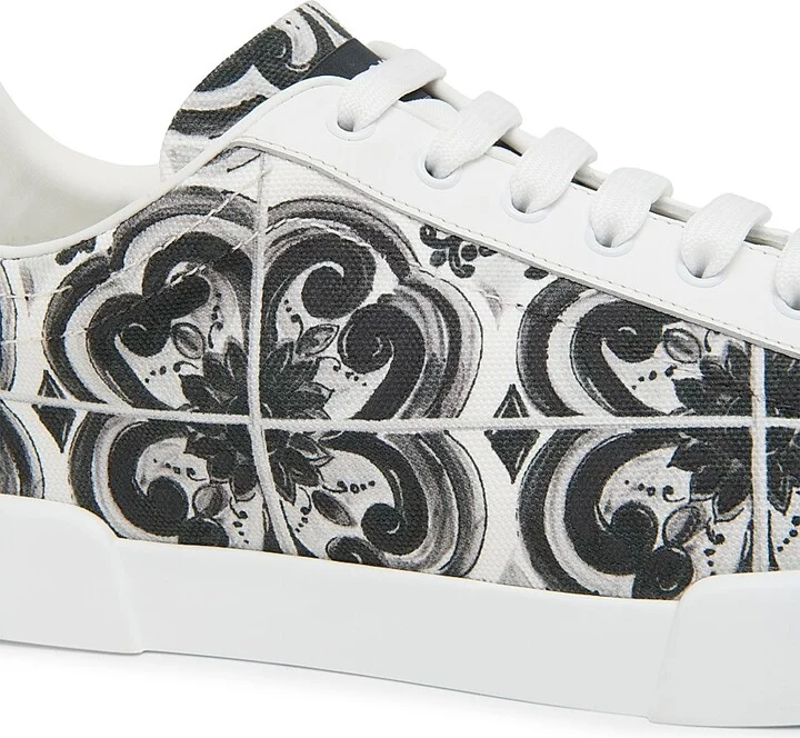 Men's Canvas Low-Top Sneakers - White - Size 7 - Image 5
