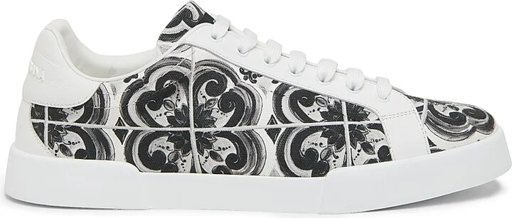 Men's Canvas Low-Top Sneakers - White - Size 7