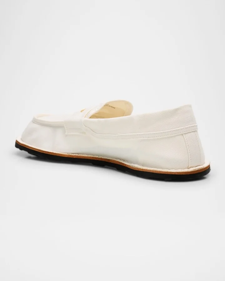 Men's Canvas Moc-Toe Penny Loafers - Image 2