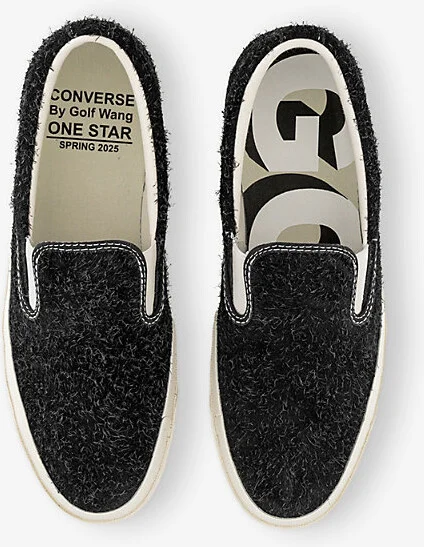 Mens Carafe Hot Fudge Converse x Golf Wang One Star Cc Pro Slip Suede Low-Top Trainers 9.5 - Image 2