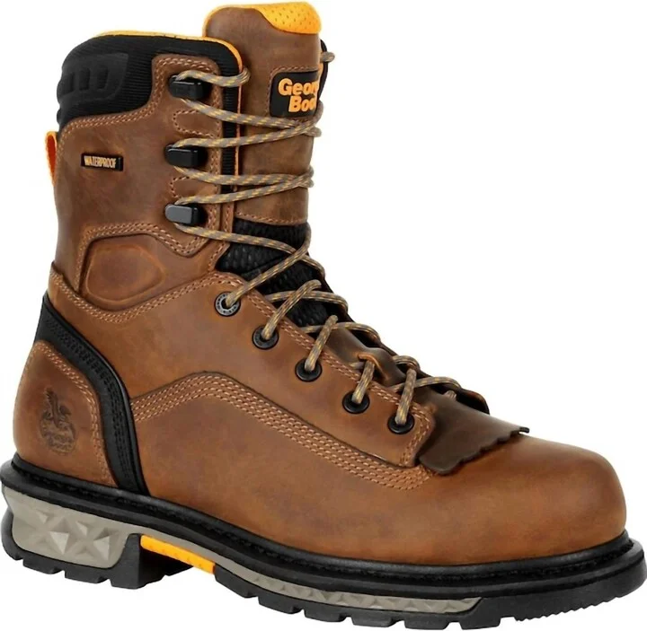 Men's Carbo-Tec Ltx Waterproof Soft-Toe 8" Work Boot In Brown