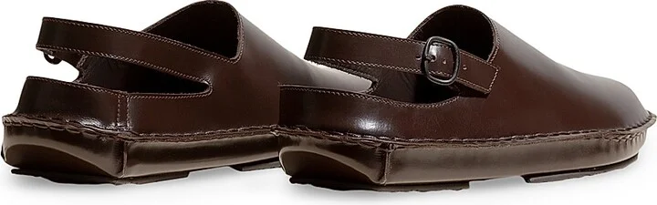 Men's Cargol 2 Open-Back Leather Slingback - Dark Brown - Size 6 - Image 2