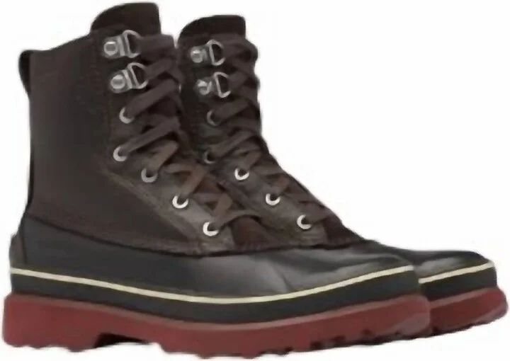 Men's Caribou Storm Waterproof Fashion Boots In Blackened Brown