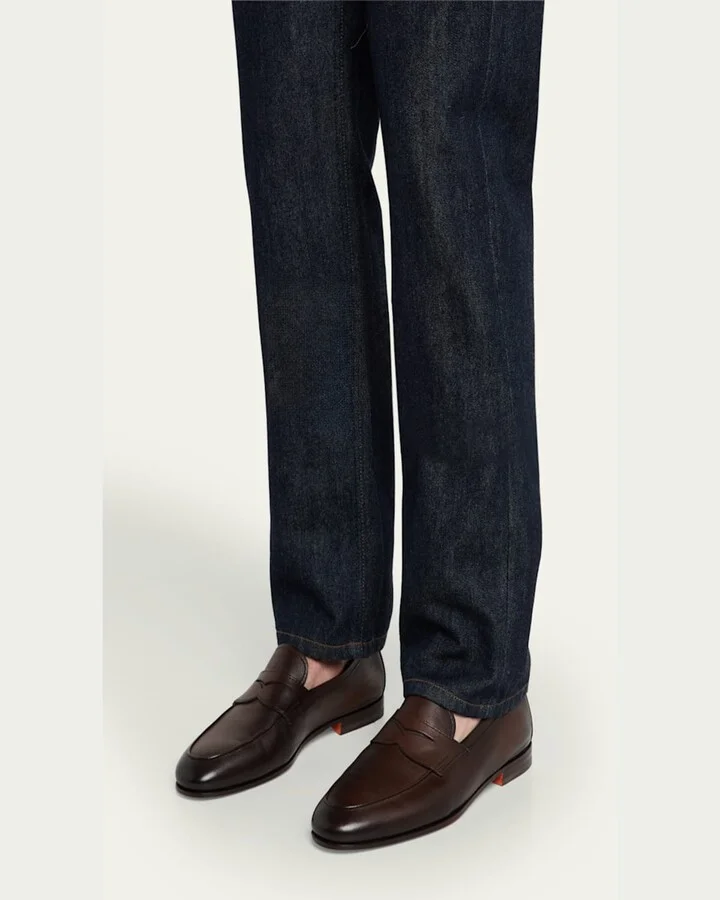 Men's Carlos Reverse Goodyear Leather Loafers - Image 4