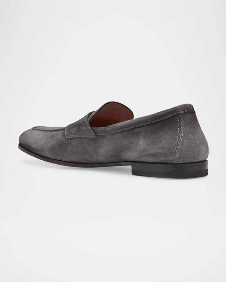 Men's Carlos Suede Penny Loafers - Image 2