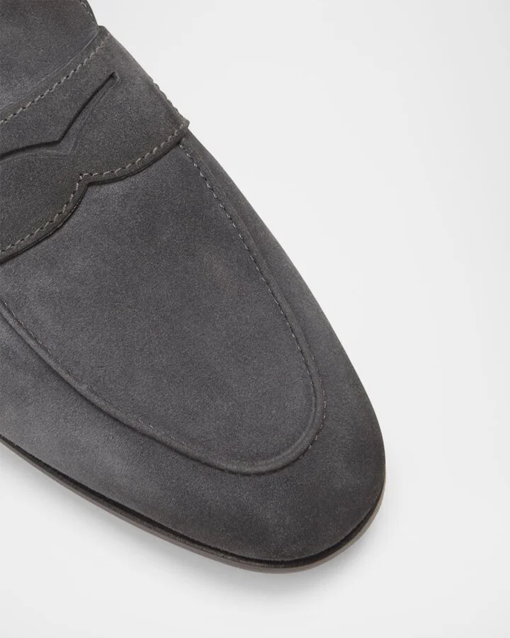 Men's Carlos Suede Penny Loafers - Image 9