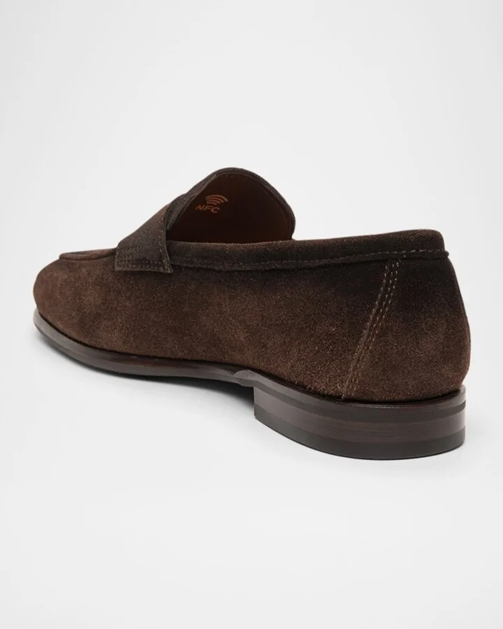 Men's Carlos Suede Penny Loafers - Image 2