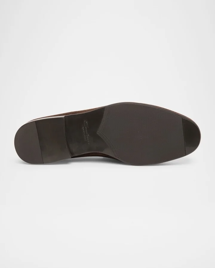 Men's Carlos Suede Penny Loafers - Image 4