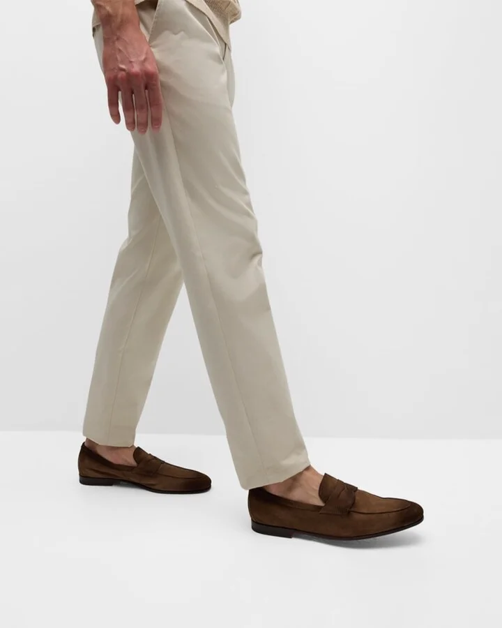 Men's Carlos Suede Penny Loafers - Image 7
