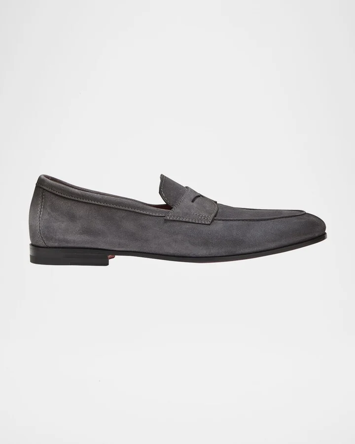 Men's Carlos Suede Penny Loafers