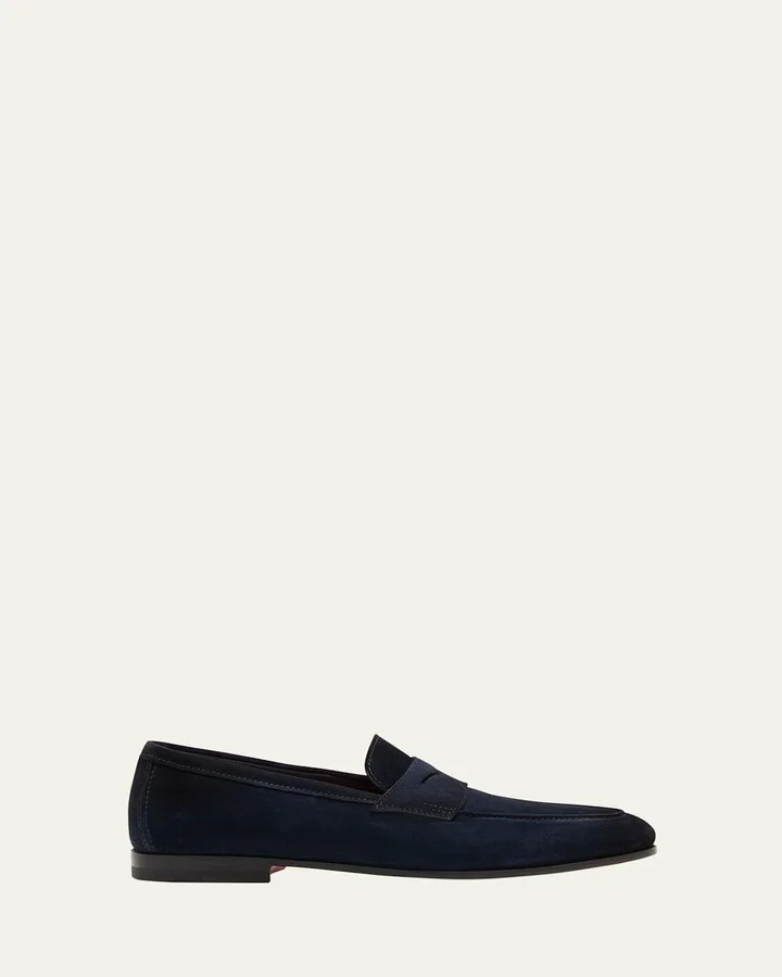 Men's Carlos Suede Penny Loafers
